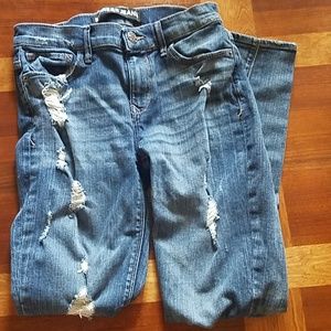 Distressed Express Skinny Jean's
